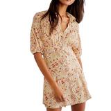 Free People Dresses | Free People Bonnie Mini Dress Nwt | Color: Cream/Red | Size: S