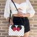 Kate Spade Bags | Kate Spade X Disney Minnie Mouse Ear White Polka Dot Crossbody Camera Bag | Color: Black/White | Size: Os