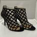 Michael Kors Shoes | Michael Kors Yvonne Rhinestone Caged Heels | Color: Black | Size: 7.5