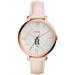 Women's Fossil Pink Hamilton Continentals Jacqueline Date Blush Leather Watch