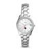 Women's Fossil Silver St John Fisher Cardinals Scarlette Mini Three-Hand Date Watch