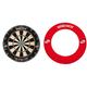 Unicorn Striker Eva Dartboard Surround, rot & Unicorn Eclipse Pro Bristle Dartboard