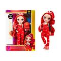 Rainbow High Jr.Ruby Anderson 9-Inch (23cm) Red Fashion Doll with Outfit & Accessories-Includes Fabric Backpack with Open and Close Feature-Gift and Collectable for Kids Ages 6+