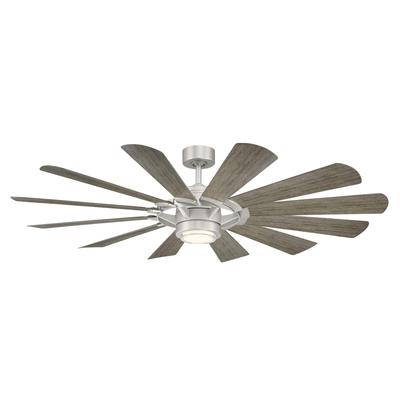 Modern Forms Wynd Mill Outdoor Rated 65 Inch Ceiling Fan with Light Kit - FR-W2201-65L35STWW