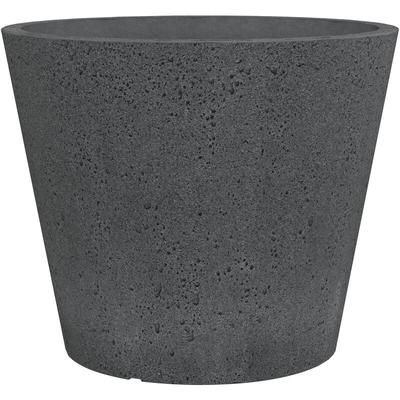 C-Cone 30, Pflanzgefäß/Blumentopf/Pflanzkübel, rund, aus Kunststoff Farbe: Stony Black, 28,5 cm Image