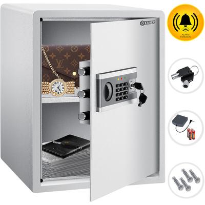 KESSER® Elektr. Tresor Inkl. Batteriebox Elektronischer Safe 3x Doppelbolzenverriegelung Boden