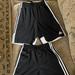 Adidas Bottoms | Adidas Sporty 3-Stripes Girls Shorts | Color: Black/White | Size: Mg