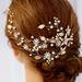 Anthropologie Accessories | Endless Garden Headpiece Bridal Collection | Color: Gold/White | Size: Os