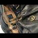 Burberry Bags | Burberry Leather Hand Bag /Shoulder Bag With Horsebit Detail | Color: Black/Tan | Size: 13”X7”