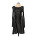 Old Navy Casual Dress: Black Stripes Dresses - Women's Size X-Small