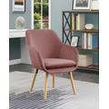 Take a Seat Charlotte Accent Chair in Blush Velvet - Convenience Concepts 310131VBH