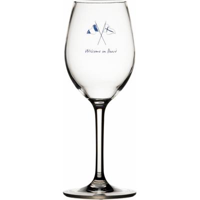 Welcome On Board Non-Slip Wine Glass-Set of 6 - Marine Business 27104