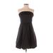 Express Design Studio Cocktail Dress - A-Line: Black Solid Dresses - Women's Size 6
