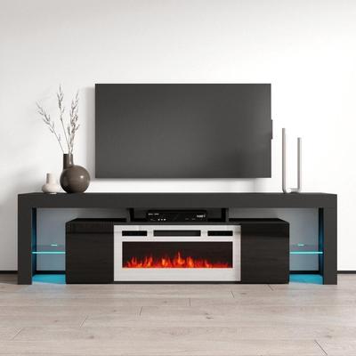 Soleo WH-EF Electric Fireplace 79" TV Stand