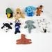 Disney Toys | Lot Of 9 Small Plush Beanie Toys | Color: Cream | Size: Osb