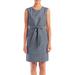 Nine West Dresses | Blue Nine West Tie Waist Dress Womens Size 10 | Color: Blue | Size: 10