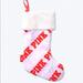 Victoria's Secret Holiday | Christmas Victoria’s Secret Pink Christmas Stocking Nwt | Color: Pink/White | Size: Os