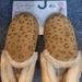 Jessica Simpson Shoes | Jessica Simpson Faux Suede Memory Foam Slippers. Sz. Sm | Color: Cream/Tan | Size: 6