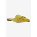 Wide Width Women's Flick Mule by Bellini in Yellow Microsuede (Size 7 1/2 W)