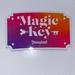 Disney Other | New Disneyland Magic Key Holder Car Magnet | Color: Pink/Purple | Size: Os