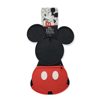 Disney Kitchen | Disney Mickey Mouse Silicone Trivets Hot Plate Mat Kitchen Decor New - 2 Pc | Color: Black/Red | Size: Os