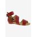 Wide Width Women's Nambi Sandal by Bellini in Red Smooth (Size 8 1/2 W)