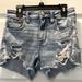 American Eagle Outfitters Shorts | American Eagle Outfitters Girls Jean Shorts. | Color: Blue/White | Size: 0