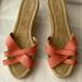 J. Crew Shoes | J. Crew Espadrille Wedge Sandals, Size 10 With 3 Wedge, Never Worn. | Color: Orange | Size: 10
