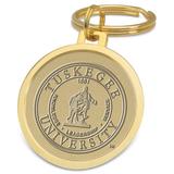 Gold Tuskegee Golden Tigers Team Logo Split-Wire Key Ring