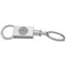 Silver Wellesley Blue Team Logo Two-Section Key Ring