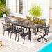 Lark Manor™ Argyri Rectangle 8 - Person 83.07" Long Outdoor Dining Set w/ Cushions Metal | 83.07 W x 37.5 D in | Wayfair