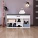 Latitude Run® Ora Shoe Storage Cabinet Polyester/Wood/Manufactured Wood in White | 20.08 H x 40.83 W x 12.6 D in | Wayfair