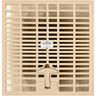 Grille de Regard Jardibric d'Evacuation des Eaux Pluviales Sable 28 x 28 cm pour regard de 30 x 30