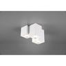 Fernando matt white metal ceiling light 3 cubes l. 23cm 604900331