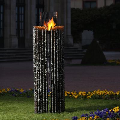 muenkel design Kalypso [Ethanol Gartenfeuer mit Schmelzoptik]: L