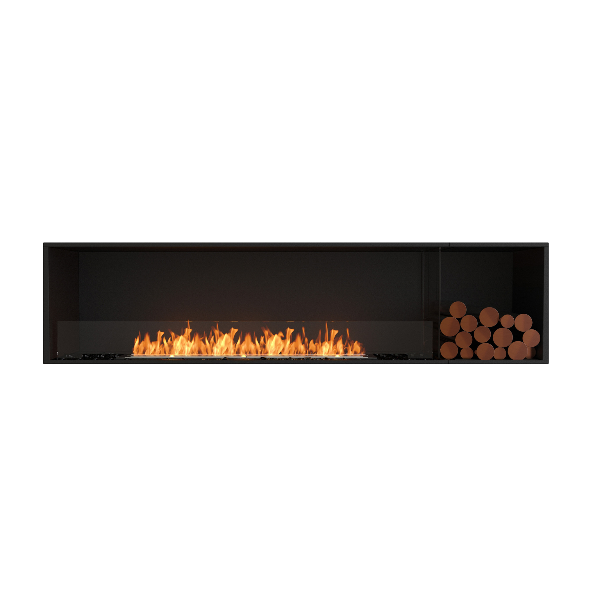 EcoSmart Flex - Frontöffnung [Ethanol Einbau Gehäuse]: Flex86 - Holzbox rechtsseitig Image