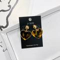 J. Crew Jewelry | J. Crew Tortoise Heart Drop Earrings | Color: Brown/Gold | Size: Os