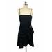 American Eagle Outfitters Dresses | American Eagle Dress Medium Black Sleeveless Spaghetti Asymmetrical Hem Belted | Color: Black | Size: M