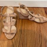 J. Crew Shoes | J Crew Tan Suede Wedge Sandals 10b | Color: Tan | Size: 10