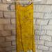 Free People Dresses | Free People Intimately Yellow Floral Strappy Mini Dress | Color: Yellow | Size: L