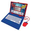 Lexibook JC598SPi13 Educational and Bilingual Laptop Arabic/English-Toy for Child Kid 124 Activities, Learn Play Games and Music with Spider-Man-Red/Blue