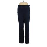 Nine West Casual Pants - Mid/Reg Rise Straight Leg Boyfriend: Blue Bottoms - Women's Size Small