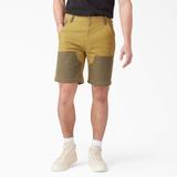 Dickies Men's Regular Fit Contrast Chap Front Shorts, 9" - Stonewash Military/moss Green Size 28 (WRR14)