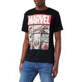 Marvel Herren Heroes Comics T Shirt, Schwarz (Black Blk), M EU