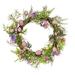 22" Pink Eggs, Flowers, and Ferns Wreath by National Tree Company