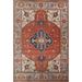 Vegetable Dye Heriz Serapi Persian Wool Area Rug Hand-knotted Carpet - 9'2" x 12'0"