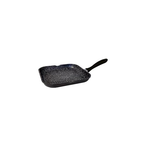 Grillpfanne Alu Guss Ø28cm Steakpfanne Fischpfanne Pfanne braten Induktion für alle Herdarten