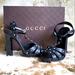Gucci Shoes | Gucci Black Ankle Strap Silver Stud Sandals Size 38 | Color: Black | Size: 8