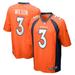 Men's Nike Russell Wilson Orange Denver Broncos Game Jersey