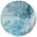 Blue/Gray 96 x 0.71 in Indoor Area Rug - Trent Austin Design® Mclawhorn Abstract Teal Area Rug Polypropylene | 96 W x 0.71 D in | Wayfair